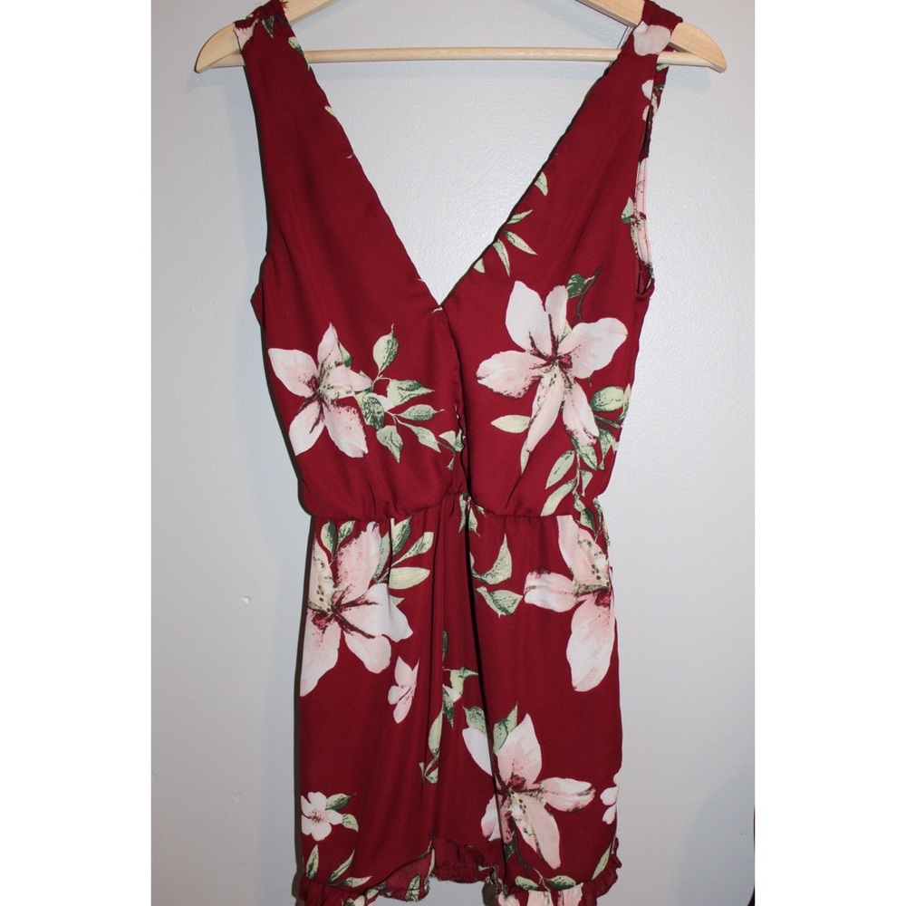 Floral Plunge Romper